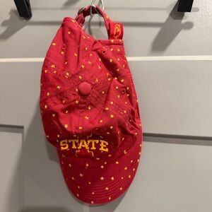 Iowa State Red Cap with Yellow Star Pattern